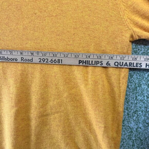 J Crew Sweater Teddie Womans Medium Wool Blend Yellow Long Sleeve Clasual - Picture 3 of 7